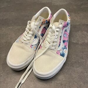 Vans Women's Floral Sneakers - White and Floral